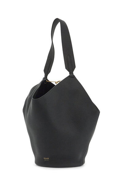 KHAITE small lotus tote bag H2043 914 BLACK | Italystation.com - Shop Now at italystation.com