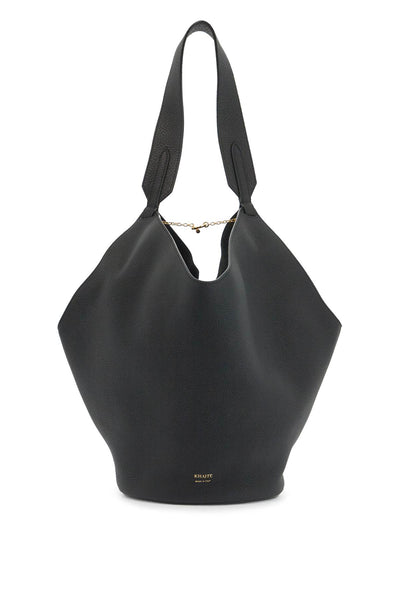 KHAITE small lotus tote bag H2043 914 BLACK | Italystation.com - Shop Now at italystation.com
