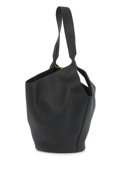 KHAITE small lotus tote bag H2043 914 BLACK | Italystation.com - Shop Now at italystation.com