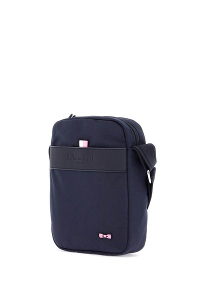 navy blue messenger bag for men with zip and front pocket for work H24BAGBE0002 MARINE EP