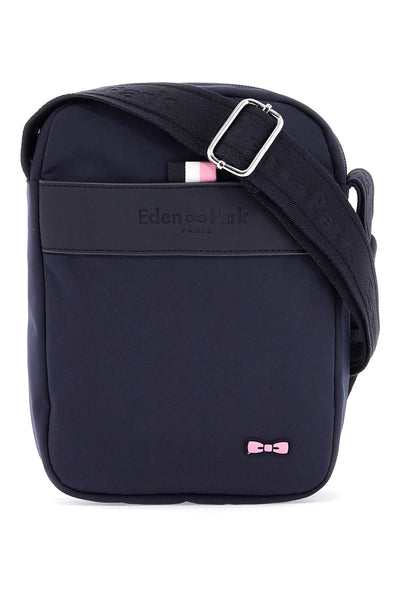 navy blue messenger bag for men with zip and front pocket for work H24BAGBE0002 MARINE EP