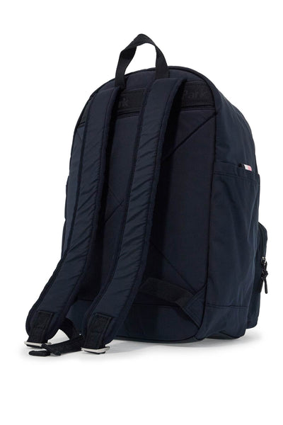 technical canvas backpack with branded tape trim H24BAGSD0001 MARINE EP