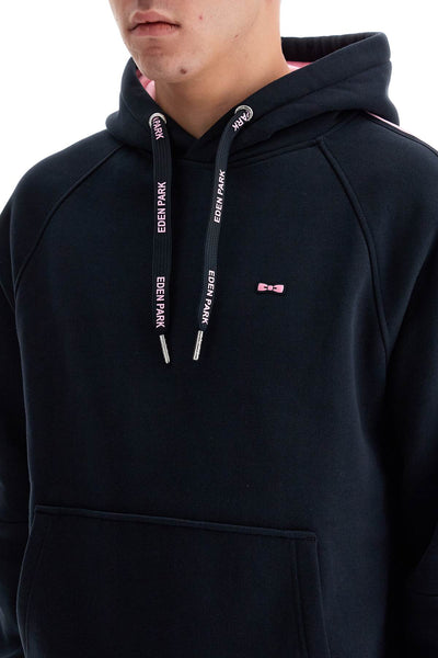 EDEN PARK EDEN PARK hooded sweatshirt with raglan H24MAISW0018 MARINE | Italystation.com - Shop Now at italystation.com