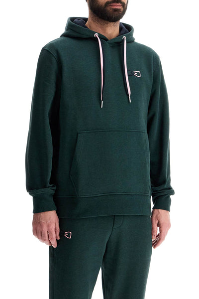 dark green loose fit zip hoodie H24MAISW0025 FEROST CHINE