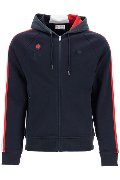 navy blue zip hoodie cotton polyester H24MAISW0060 MARINE EP