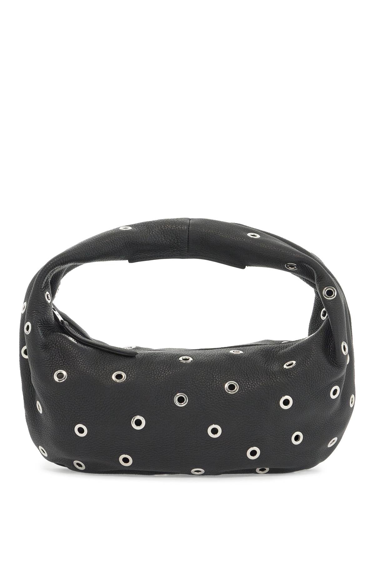 KHAITE medium olivia hobo bag with eyelets H6015 918 BLACK | Italystation.com - Shop Now at italystation.com