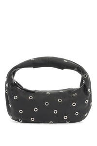 KHAITE medium olivia hobo bag with eyelets H6015 918 BLACK | Italystation.com - Shop Now at italystation.com