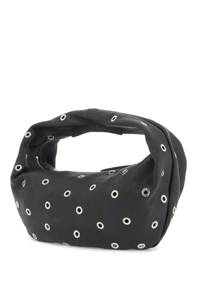 KHAITE medium olivia hobo bag with eyelets H6015 918 BLACK | Italystation.com - Shop Now at italystation.com