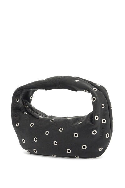 KHAITE medium olivia hobo bag with eyelets H6015 918 BLACK | Italystation.com - Shop Now at italystation.com