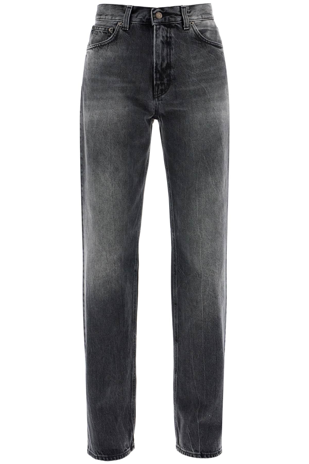 "korean straight-cut jeans HEW03185DF119 SPIDER BLACK