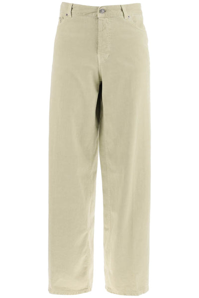 bethany drill pants in italian HEW03296GF146PT PALE OLIVE