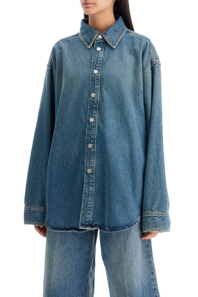 new ofelia oversized shirt HEW06080DF144 BLUE TENCEL