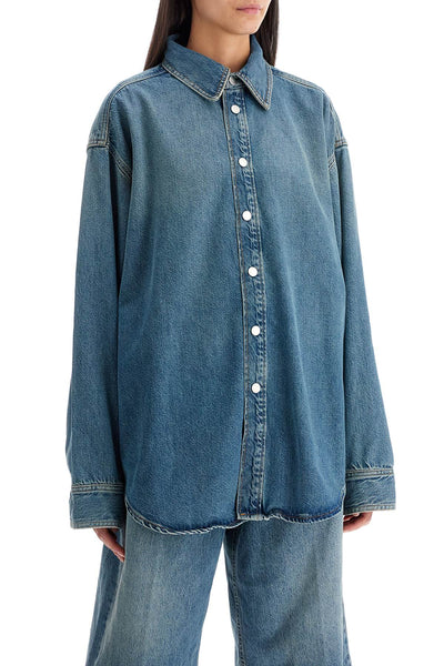 new ofelia oversized shirt HEW06080DF144 BLUE TENCEL