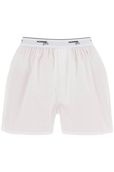 cotton boxer shorts HGUN001 WHITE