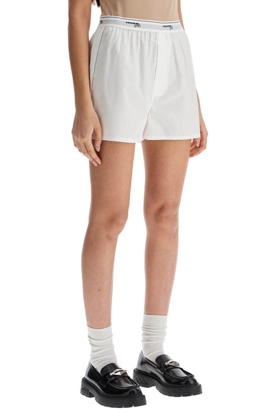 men's high-waisted white cotton boxer HGUN001 WHITE | Italystation.com