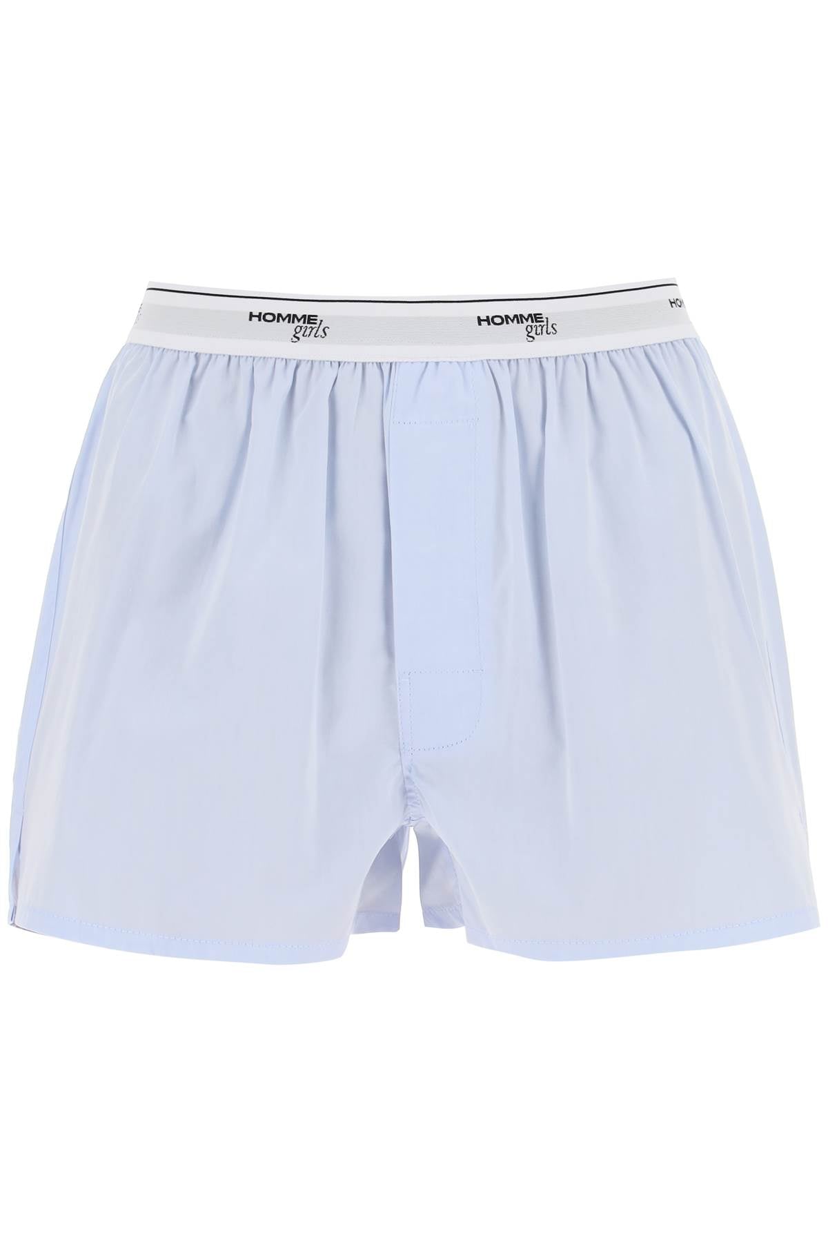 cotton boxer shorts HGUN002 LIGHT BLUE