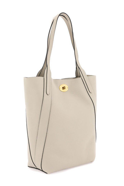 grained leather bayswater tote bag HH9104 736 CHALK