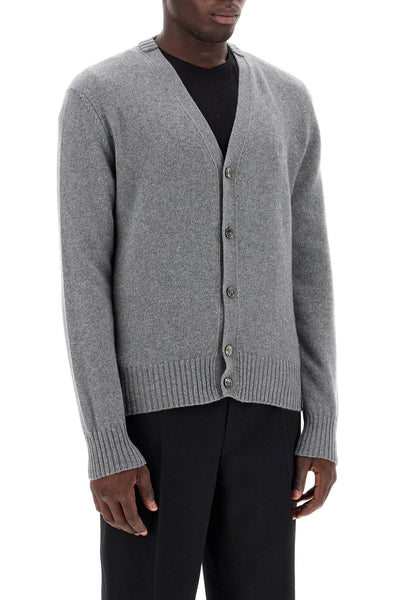 cashmere cardigan for HKC157 005 GRIS CLAIR