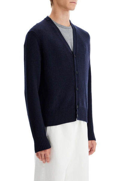 cashmere cardigan for HKC157 005 BLEU MARINE