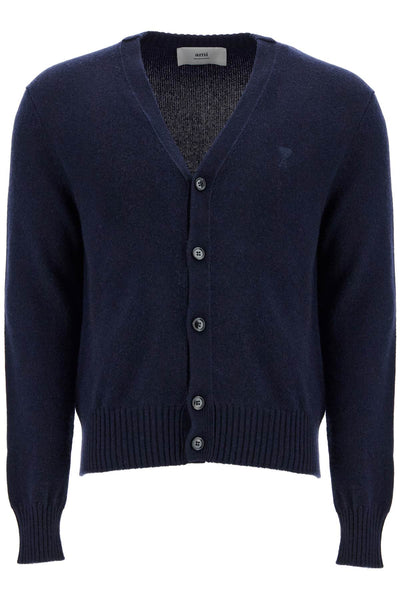 cashmere cardigan for HKC157 005 BLEU MARINE