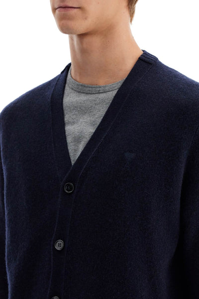 cashmere cardigan for HKC157 005 BLEU MARINE