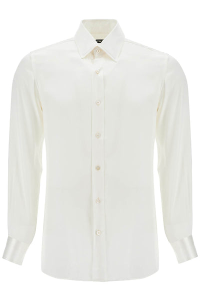 silk slim fit shirt HSBG01 SPS62 IVORY