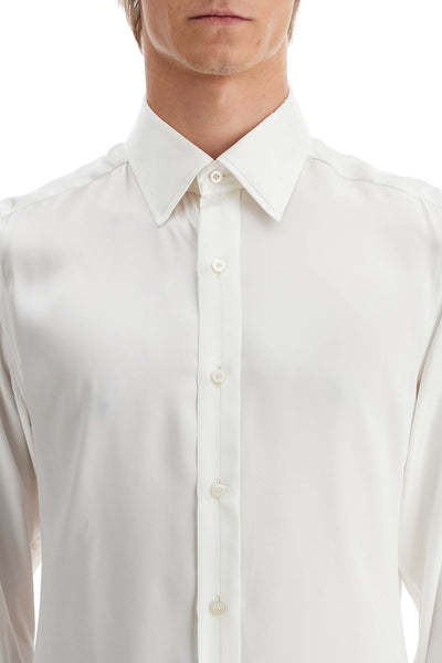 silk slim fit shirt HSBG01 SPS62 IVORY