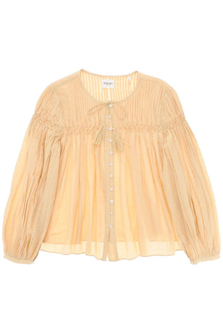 Isabel marant etoile "cotton abadi blouse for HT0372FA B1J17E SAHARA