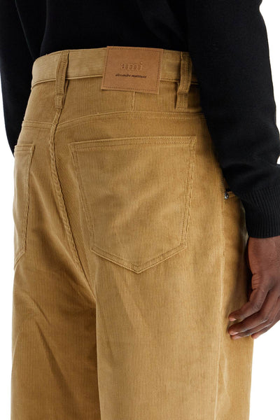 baggy corduroy pants with rib HTR102 CO0089 SABLE