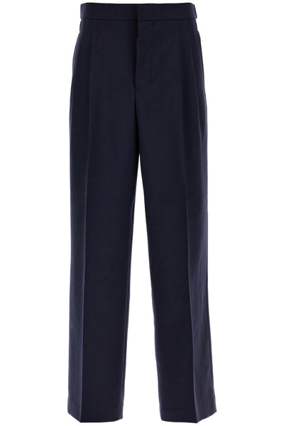 large fit wool gabardine trousers HTR429 WV0026 BLEU MARINE