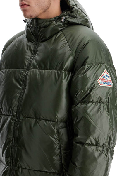 sten 3 shiny down jacket HUW014P DEEP KHAKI