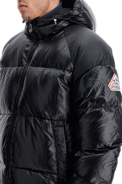 sten 3 shiny down jacket HUW014P BLACK