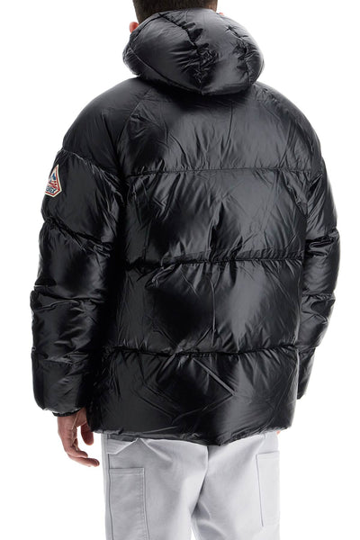 sten 3 shiny down jacket HUW014P BLACK