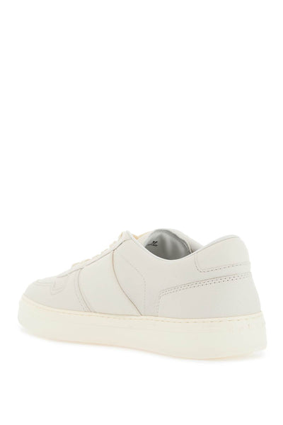 smooth and suede leather h-tv sneakers. HXM6680FL30U5A YOGURT