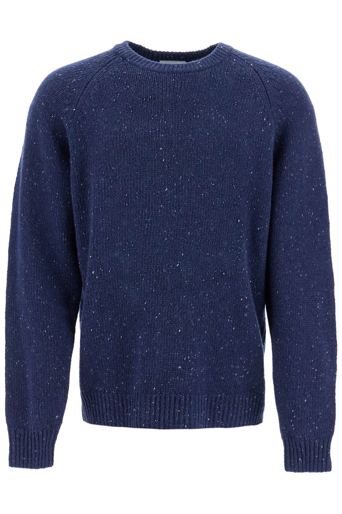 "anglistic lamb wool pullover I010977 SPECKLED AIR FORCE BLUE