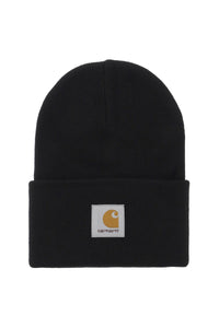 beanie hat with logo patch I020222 BLACK