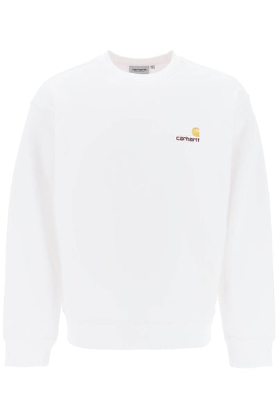 american script crewneck sweatshirt I025475 WHITE
