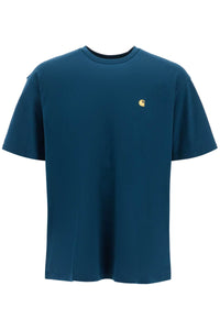 chase oversized t-shirt I026391 DUCK BLUE / GOLD