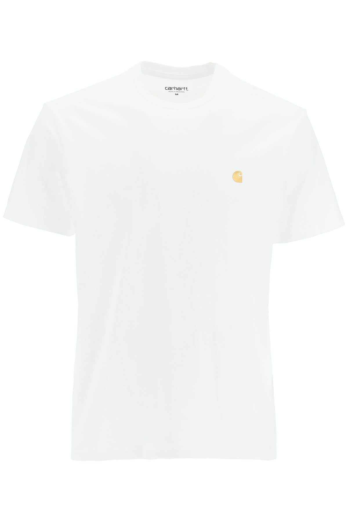 chase oversized t-shirt I026391 WHITE / GOLD