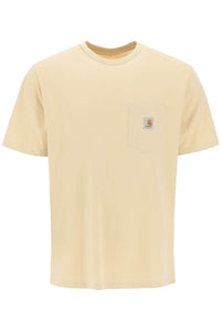 t-shirt with chest pocket I030434 CORNSILK