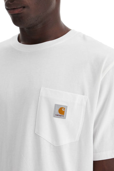 t-shirt with chest pocket I030434 WHITE