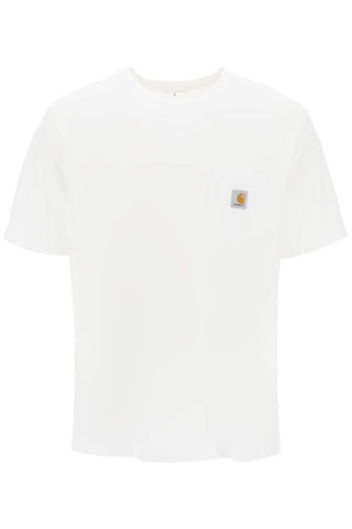 t-shirt with chest pocket I030434 WHITE