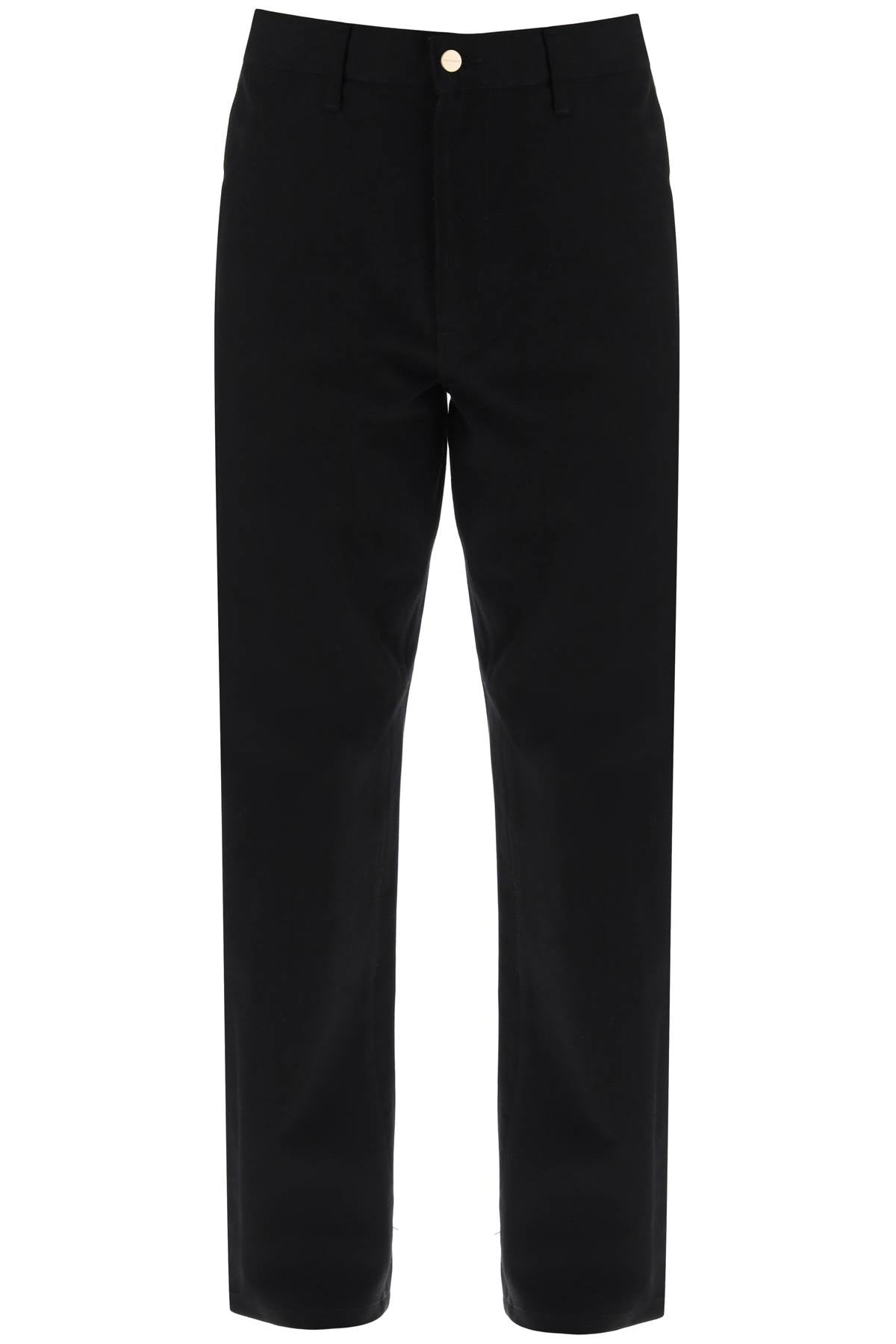 organic cotton single knee pants I031497 BLACK