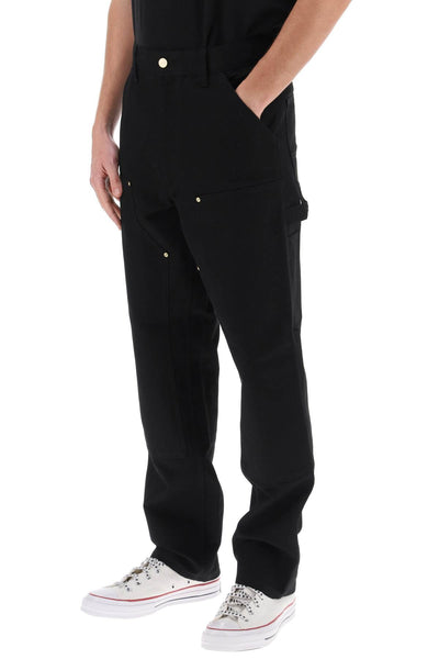 organic cotton double knee pants I031501 BLACK