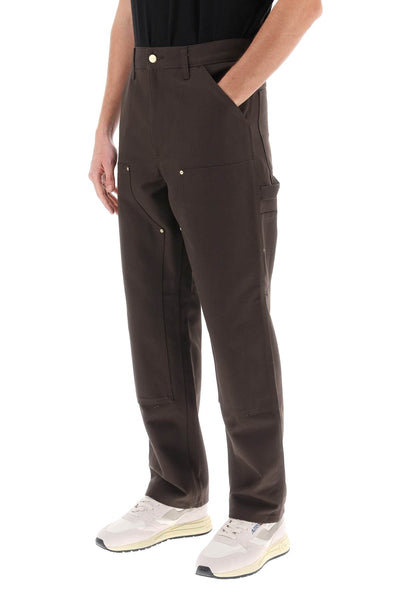 organic cotton double knee pants I031501 TOBACCO BLACK