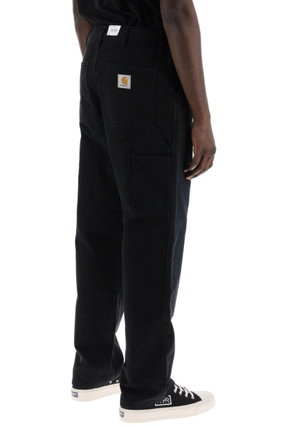 organic cotton double knee pants I031501 BLACK