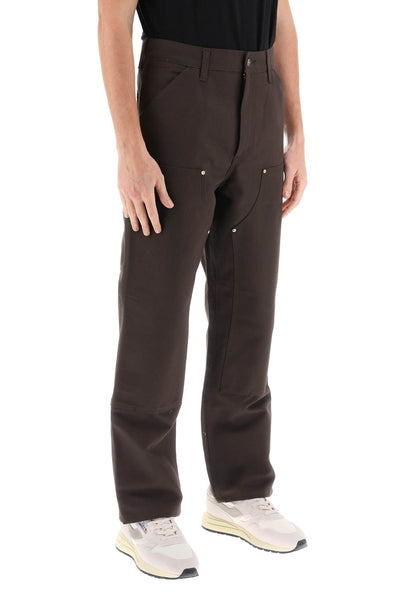 organic cotton double knee pants I031501 TOBACCO BLACK
