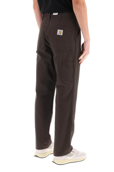 organic cotton double knee pants I031501 TOBACCO BLACK