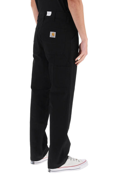 organic cotton double knee pants I031501 BLACK