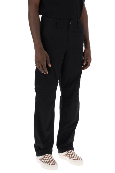 regular cotton ripstop cargo pants I032467 BLACK